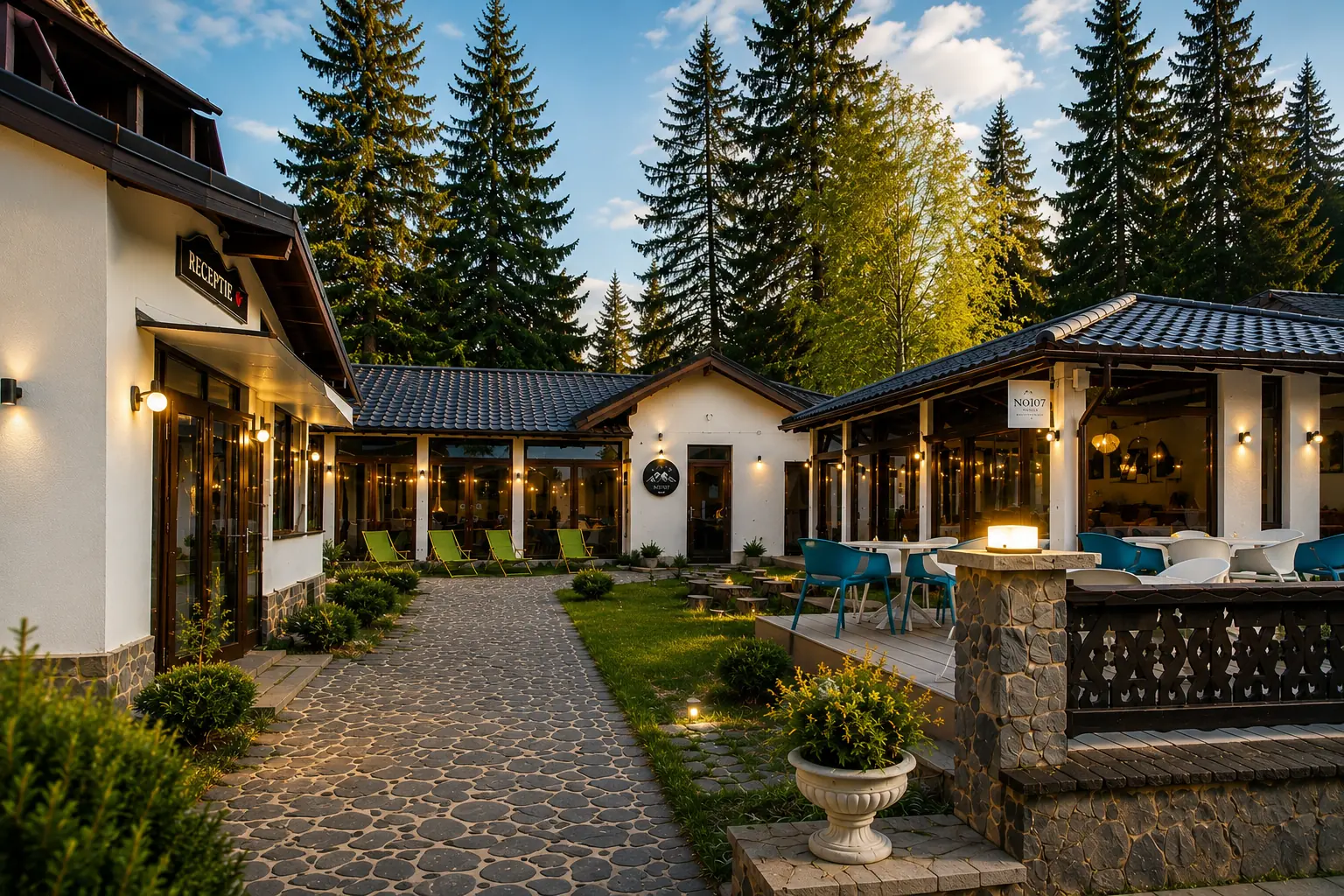 Clădirea No107 Boutique Pensiune la marginea pădurii din Predeal